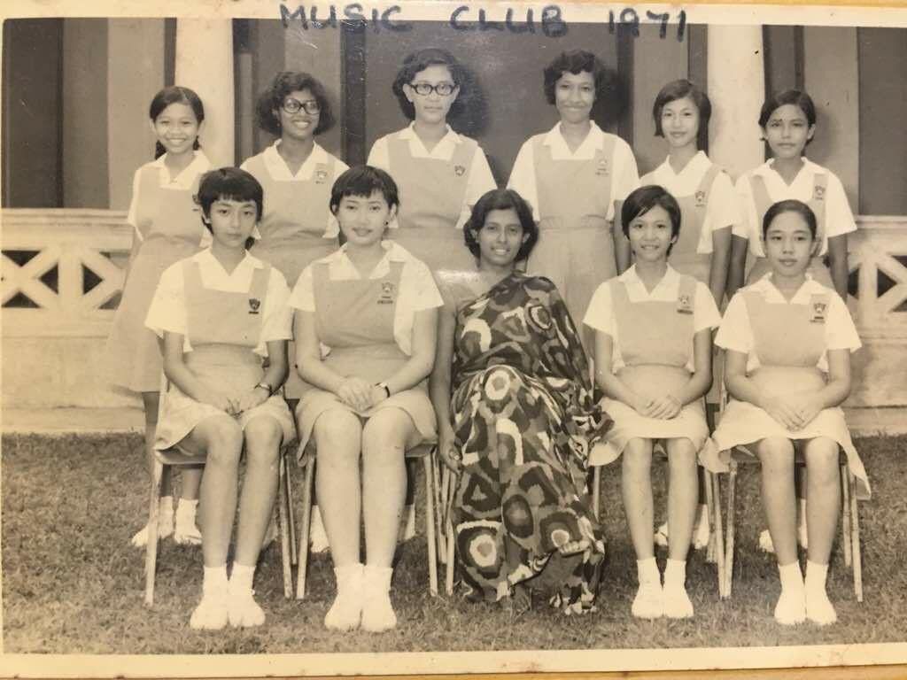 Khoo was in charge of the Music Club in BBGS. Here she is pictured with students of the club in 1971. At the time, BBGS was located where Pavilion Kuala Lumpur now stands. – Pic courtesy of Rathi Khoo