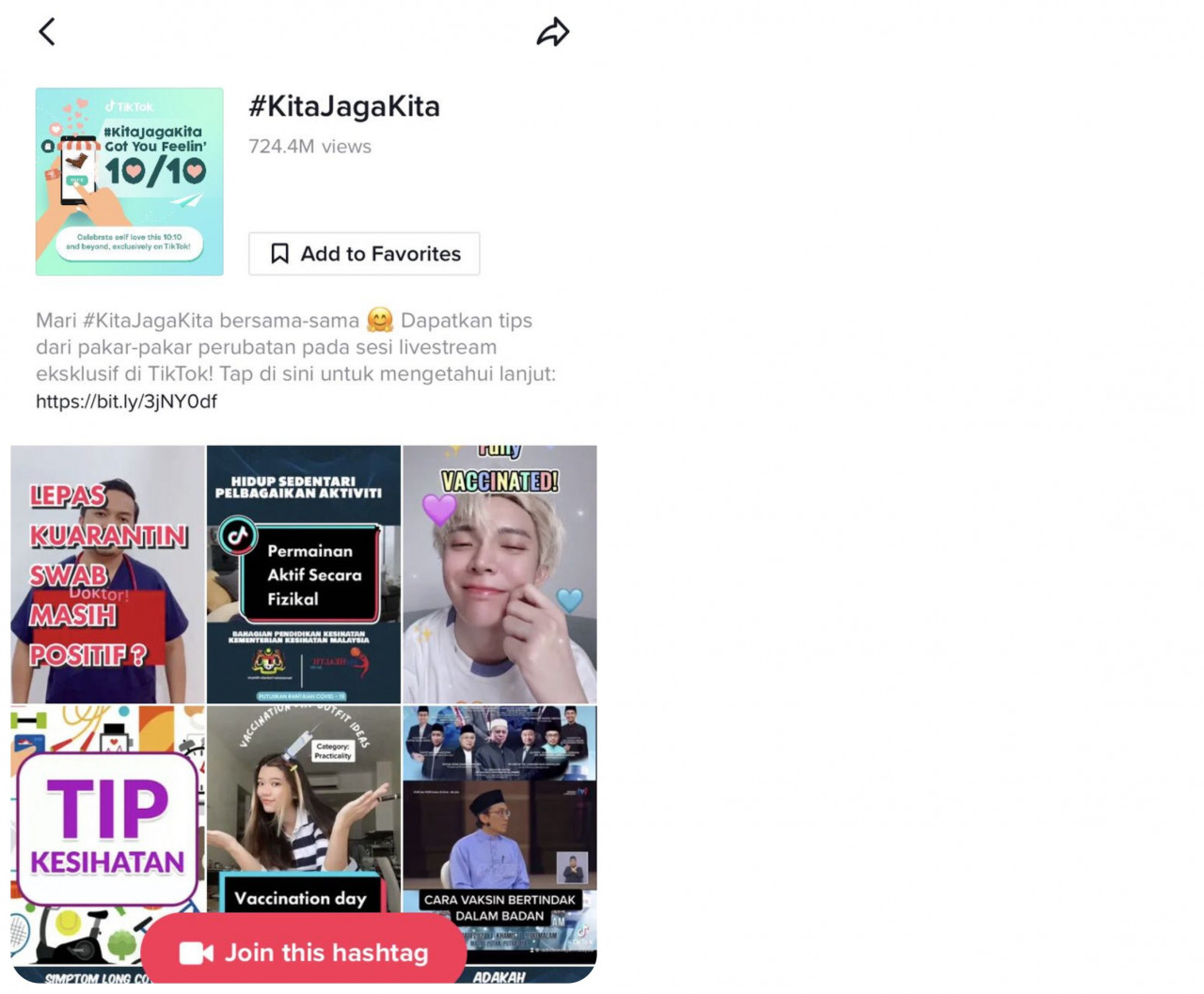 Numerous helpful posts under the #KitaJagaKita hashtag. – TikTok pic