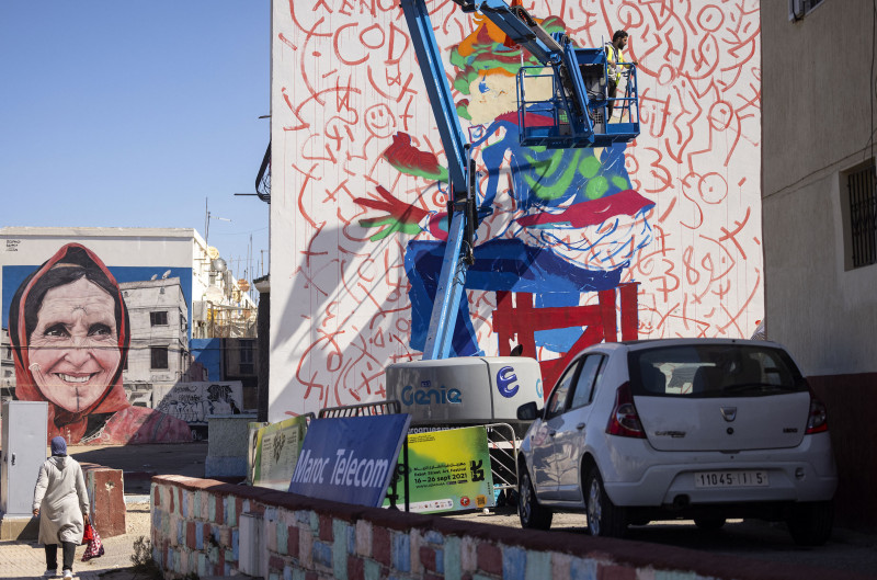 Art flourishes on the walls of Morocco