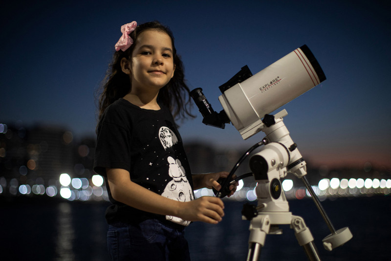Head in the sky: Brazilian girl, 8, dubbed world’s youngest astronomer