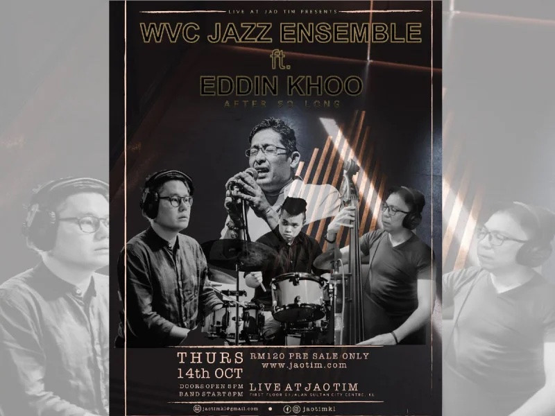 Catch WVC Jazz Ensemble ft Eddin Khoo at Jao Tim tonight 