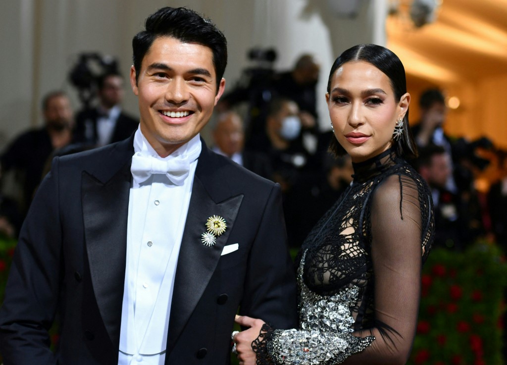 Malaysian-British actor Henry Golding and his wife Liv Lo arriving for the 2022 Met Gala. – AFP pic