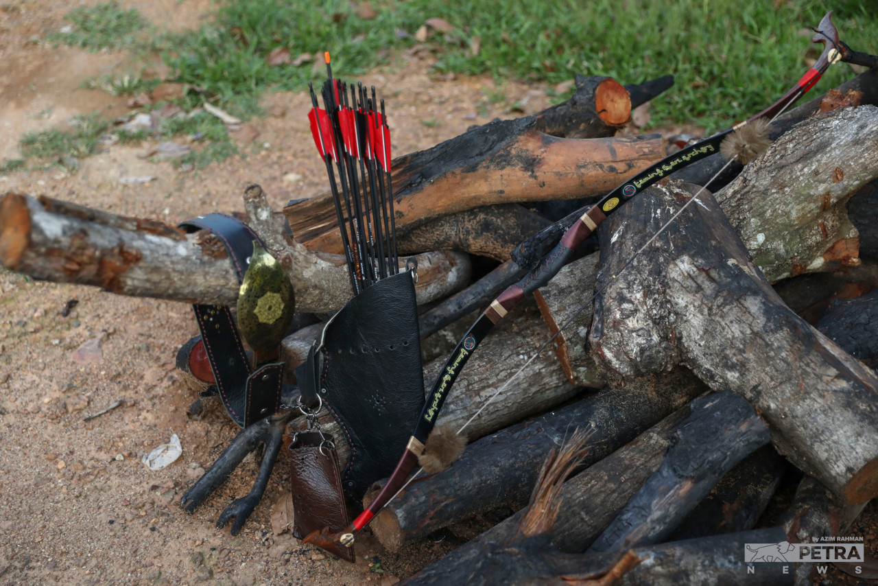 Taming Sari specially made bows mostly implement buffalo horns and wood taken from ciku (sapodilla) trees. – AZIM RAHMAN/The Vibes pic