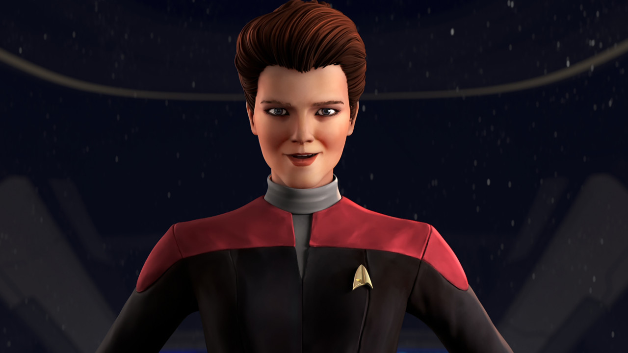 Janeway reprised by Kate Mulgrew. – Nickelodeon pic