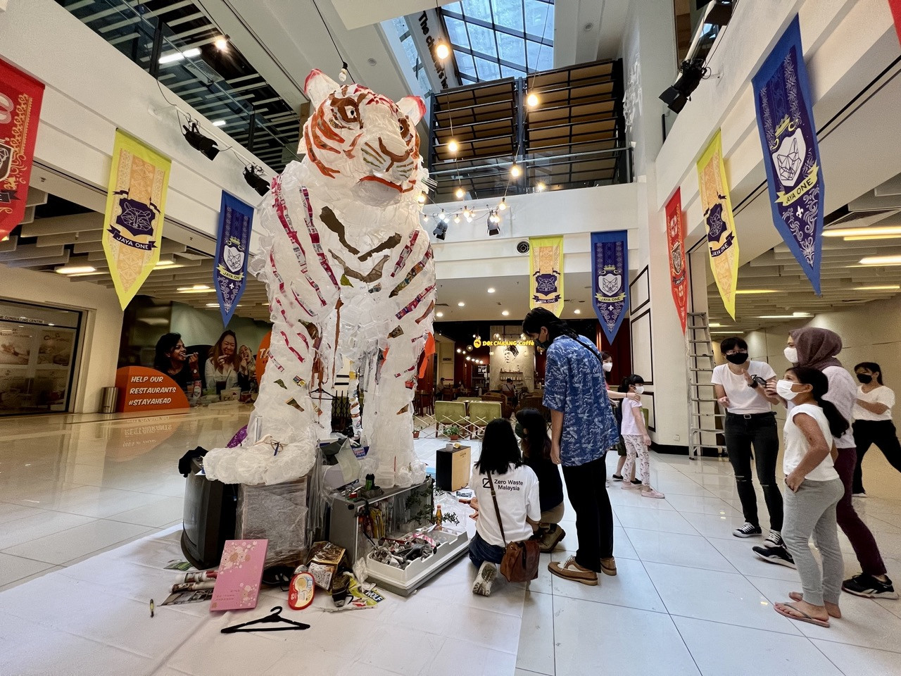 Visitors curious to see up-close and take photos with the Tiger sculpture can do so by visiting The School, Jaya One until May 5. – Amalina Kamal pic