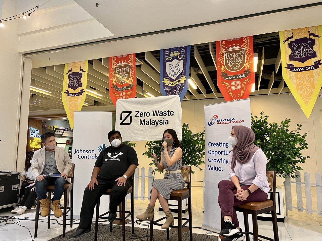 Bukit Gasing rep Rajiv Rishyakaran, actress Sharifah Sofia and Trashpedia content developer and ZWM volunteer Sabrina Hoong were among the panellists invited. – Amalina Kamal pic