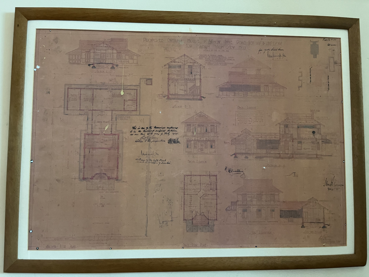 The original house plan. – Rachel Yeoh pic