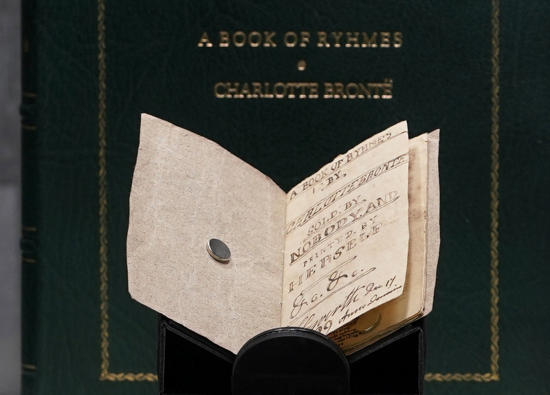 Tiny Bronte book heads home to Yorkshire after New York sale