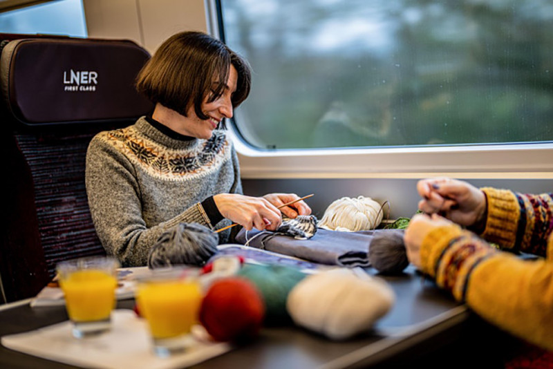 The UK train service taking knitters on a wellness-themed journey