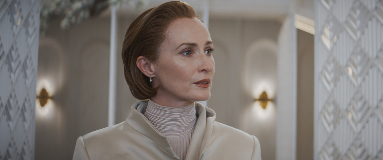 First appearing in a deleted scene in Revenge of the Sith, before popping up in a supporting role in Rogue One, Senator Mon Mothma will be sharing the spotlight in Andor. – Pic courtesy of Disney