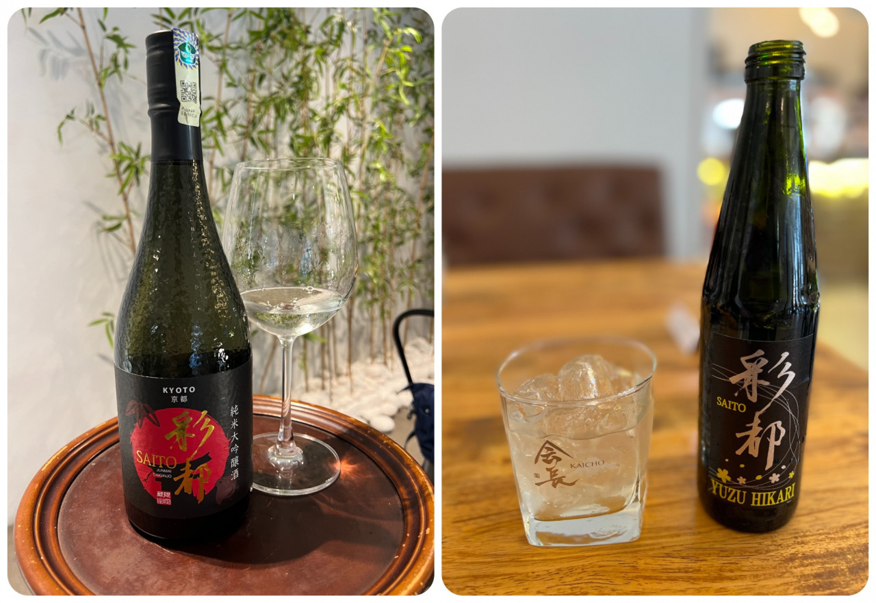 The Saito Junmai Daiginjo, served in a wine glass, befitting its more premium nature. Meanwhile, the Yuzu Hikari, a (relatively) low alcohol sparkling sake infused with yuzu with hints of citrus, is refreshing and can be drunk straight from the bottle. – HAIKAL FERNANDEZ/The Vibes pic