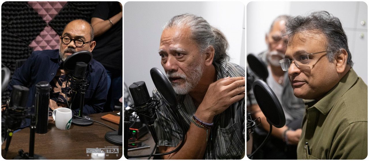 The Vibes' chiefs during the podcast. – AZIM RAHMAN/The Vibes pic