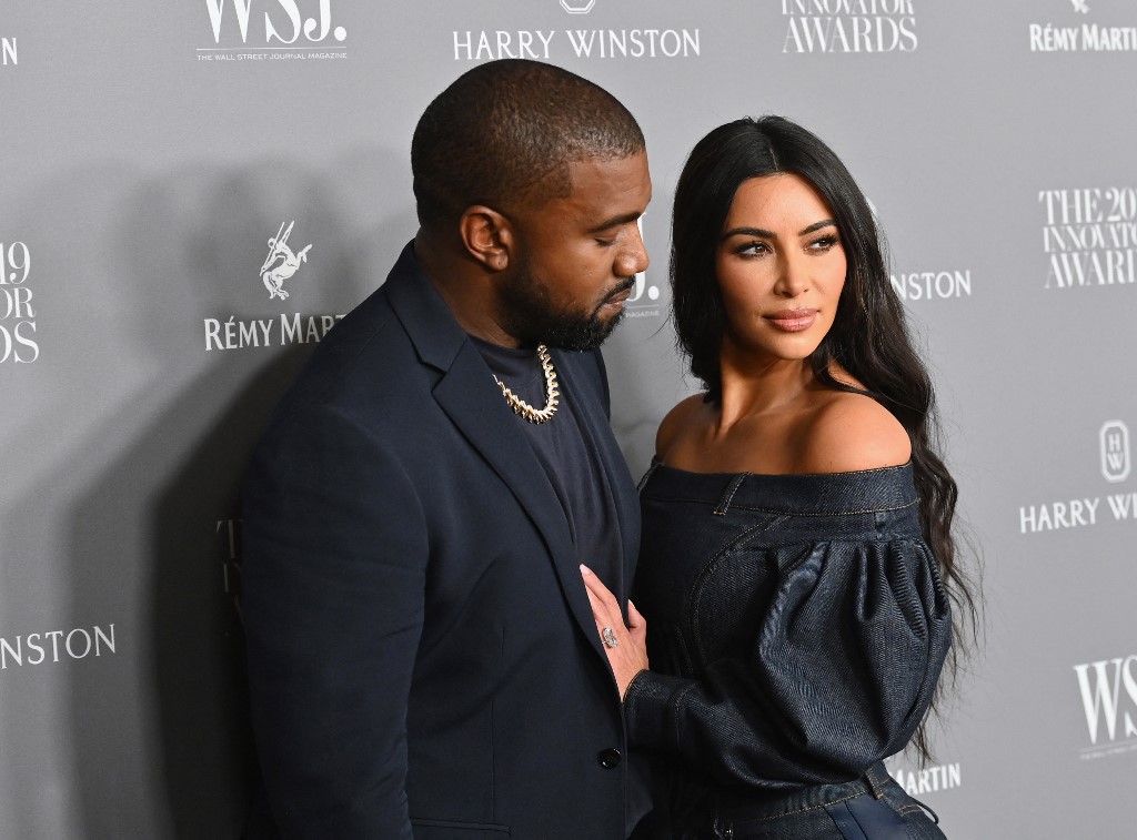 Kanye West and Kim Kardashian have finalised their divorce. – AFP pic