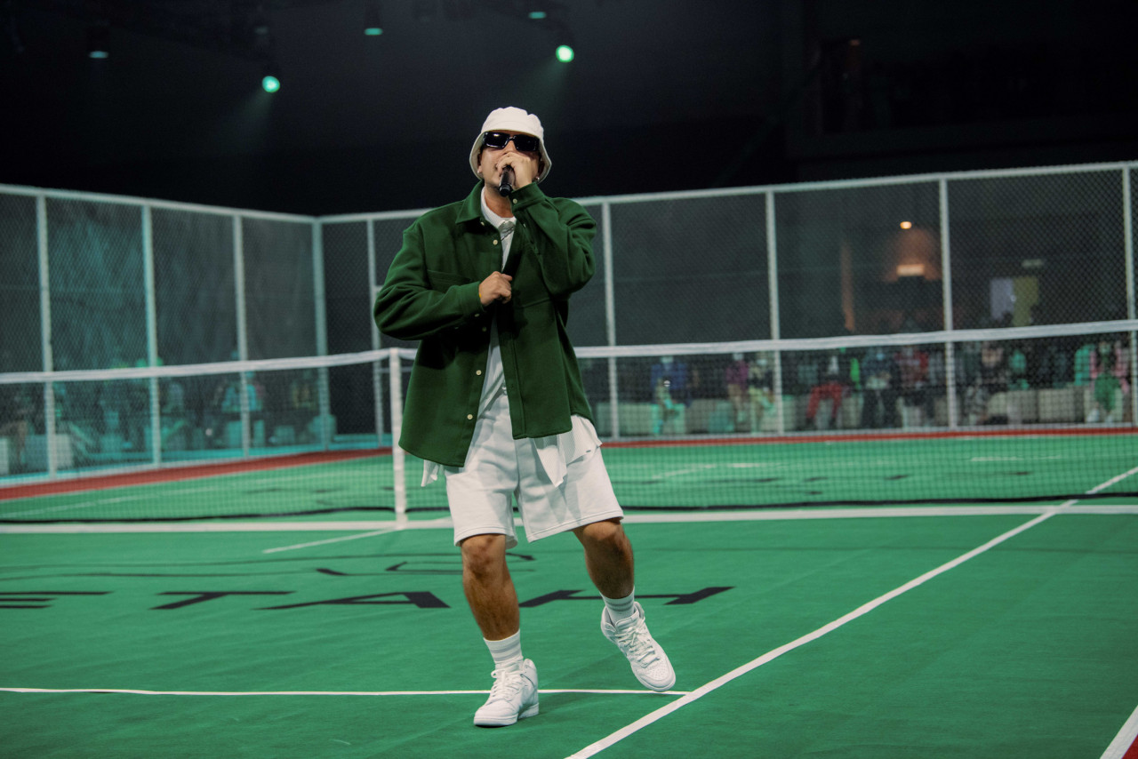 Rapper SonaOne performing during the fashion show. – Pic courtesy of Cheetah Malaysia/All Is Amazing