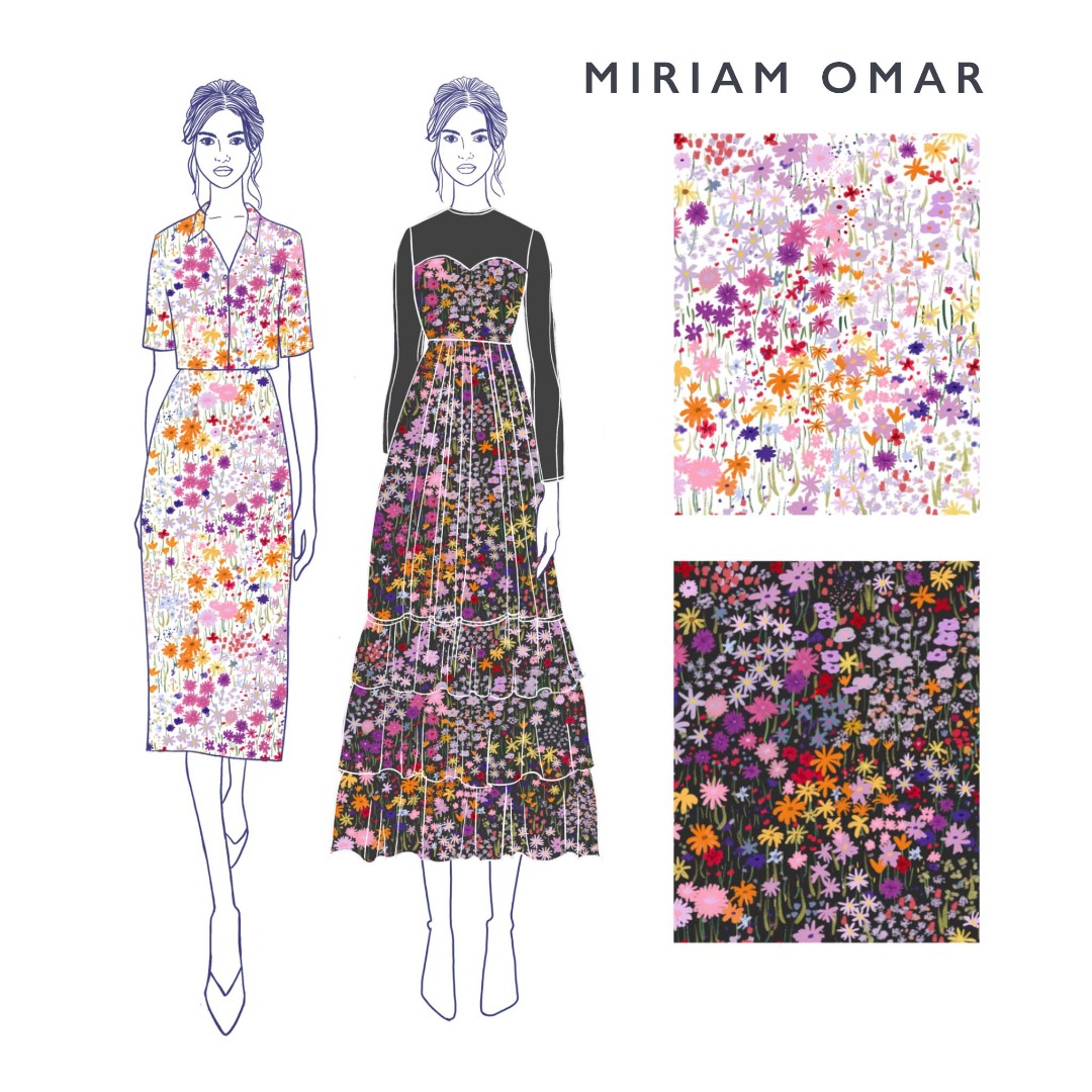 Miriam's sketches of her designs. – Pic courtesy of Shein