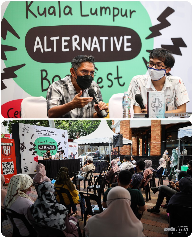 The 244-page book was launched at the KL Alternative Bookfest at Central Market earlier today. – SYEDA IMRAN/The Vibes pic