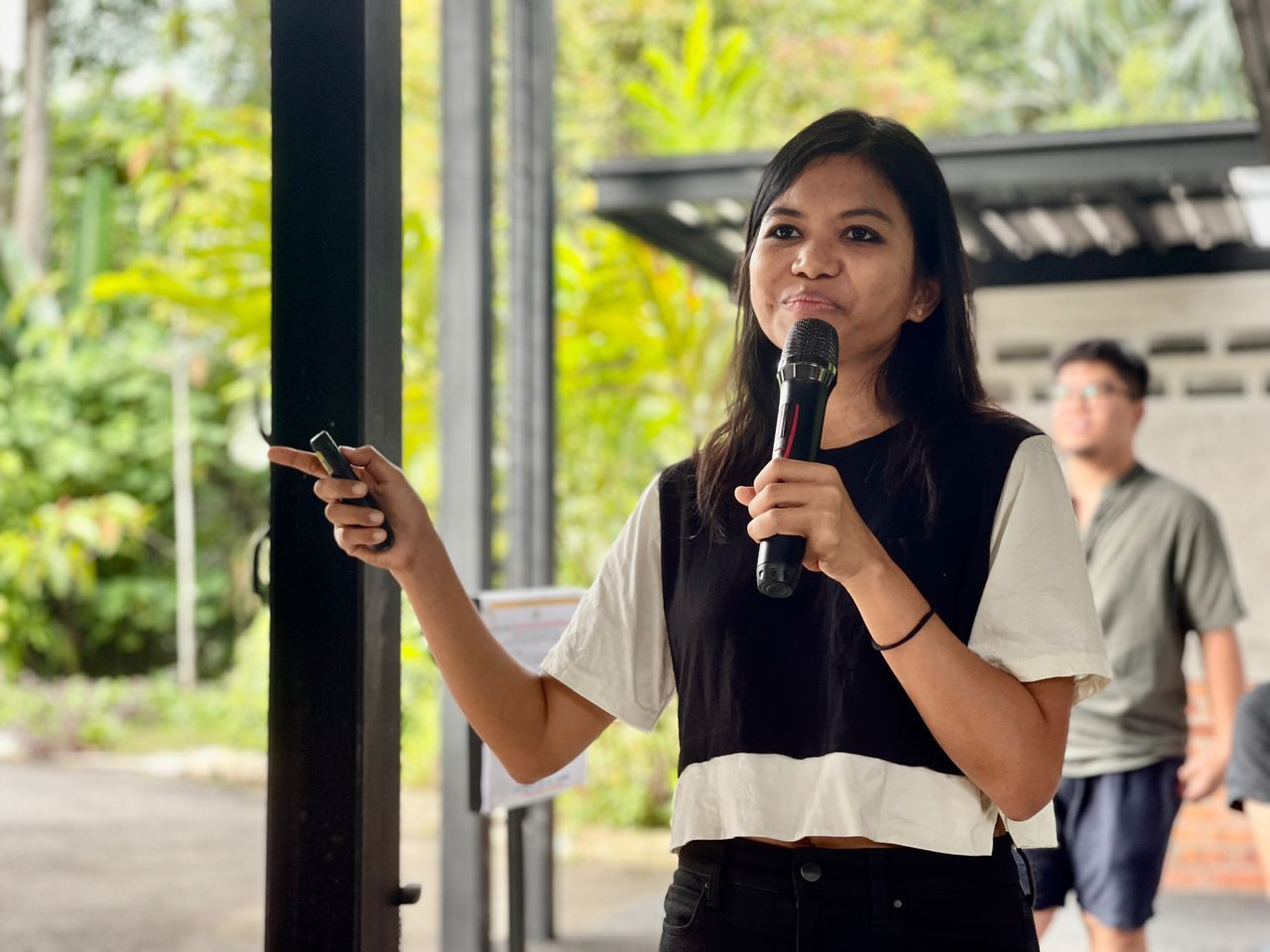 Mariana giving her presentation on early KL developments.  – KALASH NANDA KUMAR/The Vibes pic