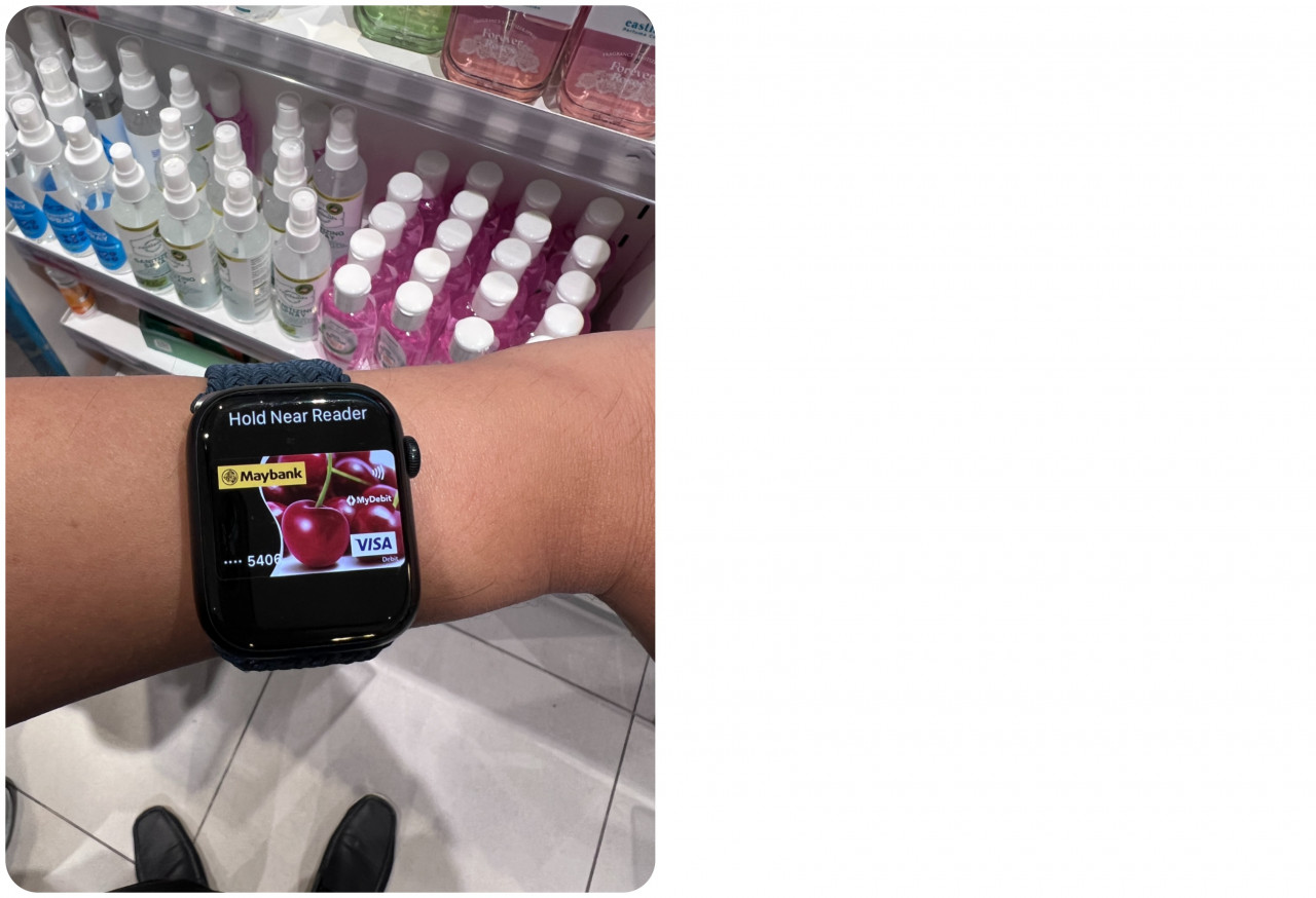 Apple Pay is even more convenient on an Apple Watch just because a phone requires either a passcode or face scan, but really it’s just an added few seconds here and there. – HAIKAL FERNANDEZ/The Vibes pic