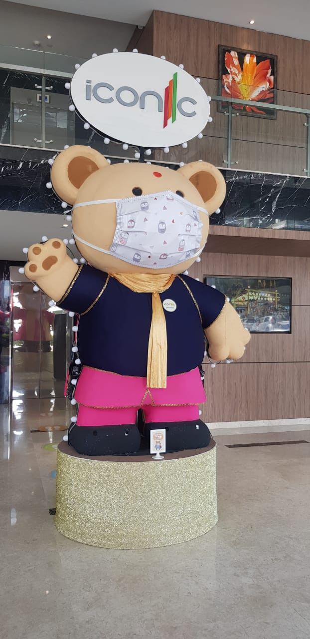 The landmark teddy bear to showcase Icon City. – Joshua Woo Facebook pic
