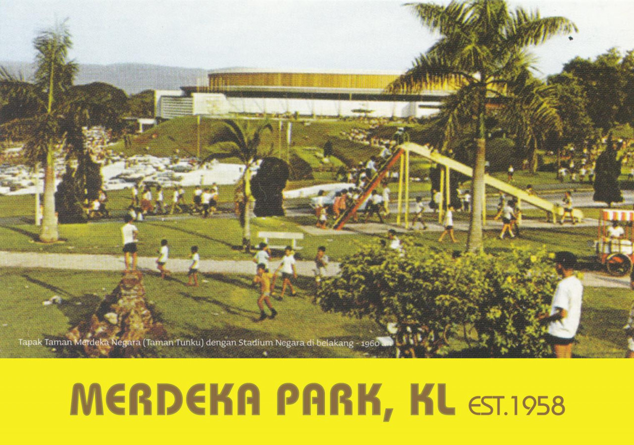Lost in history. Merdeka Park was established in 1958 was designed and commissioned by Tunku Abdul Rahman and opened to public a year after Malaya gained independence. –Facebook/Merdeka Park KL pic