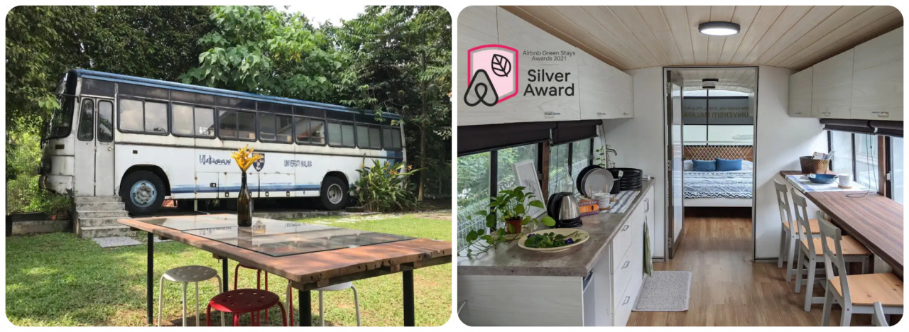 The Converted Bus near Universiti Malaya. – Pic courtesy of Airbnb
