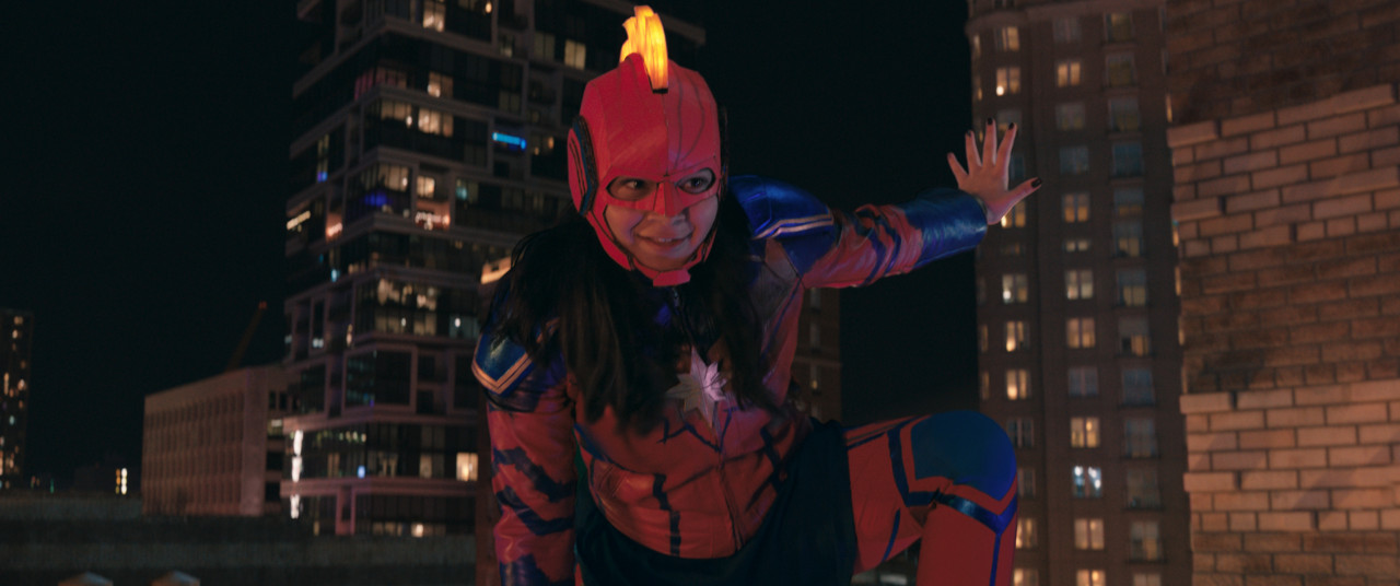 Early on Ms Marvel is very much a DIY hero, making things up as she goes along. – Pic courtesy of Disney