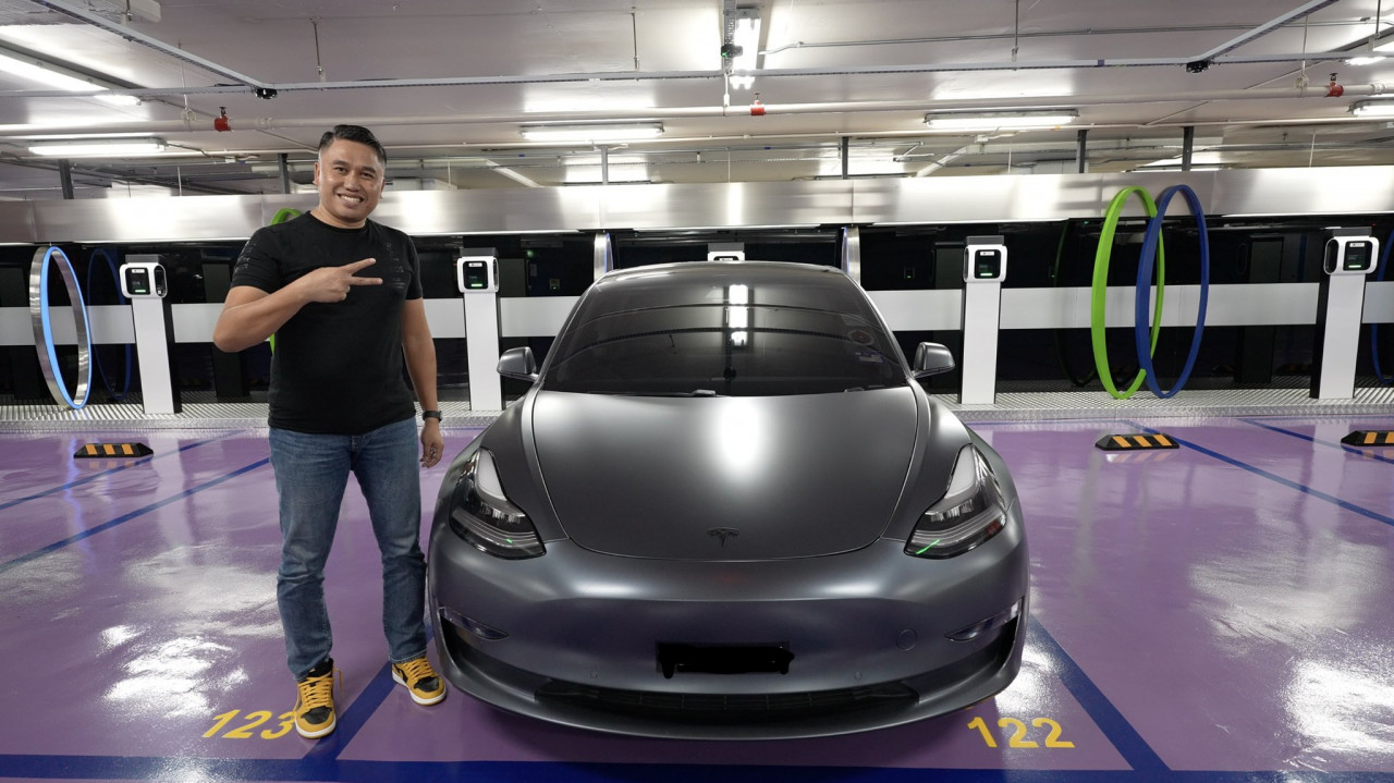 Farhan managed to reach Kuantan from Bangi without any difficulty despite fears about the lack of charging station. – Twitter pic