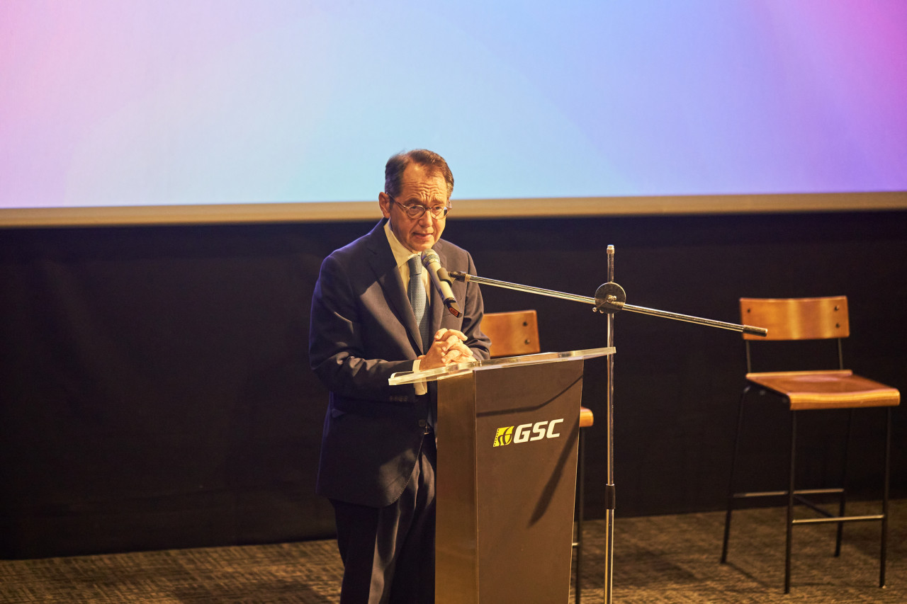 Ambassador of France to Malaysia Roland Galharague, giving a speech during the press conference launching the Le French Film Festival 2022. – Pic courtesy of LFFF22