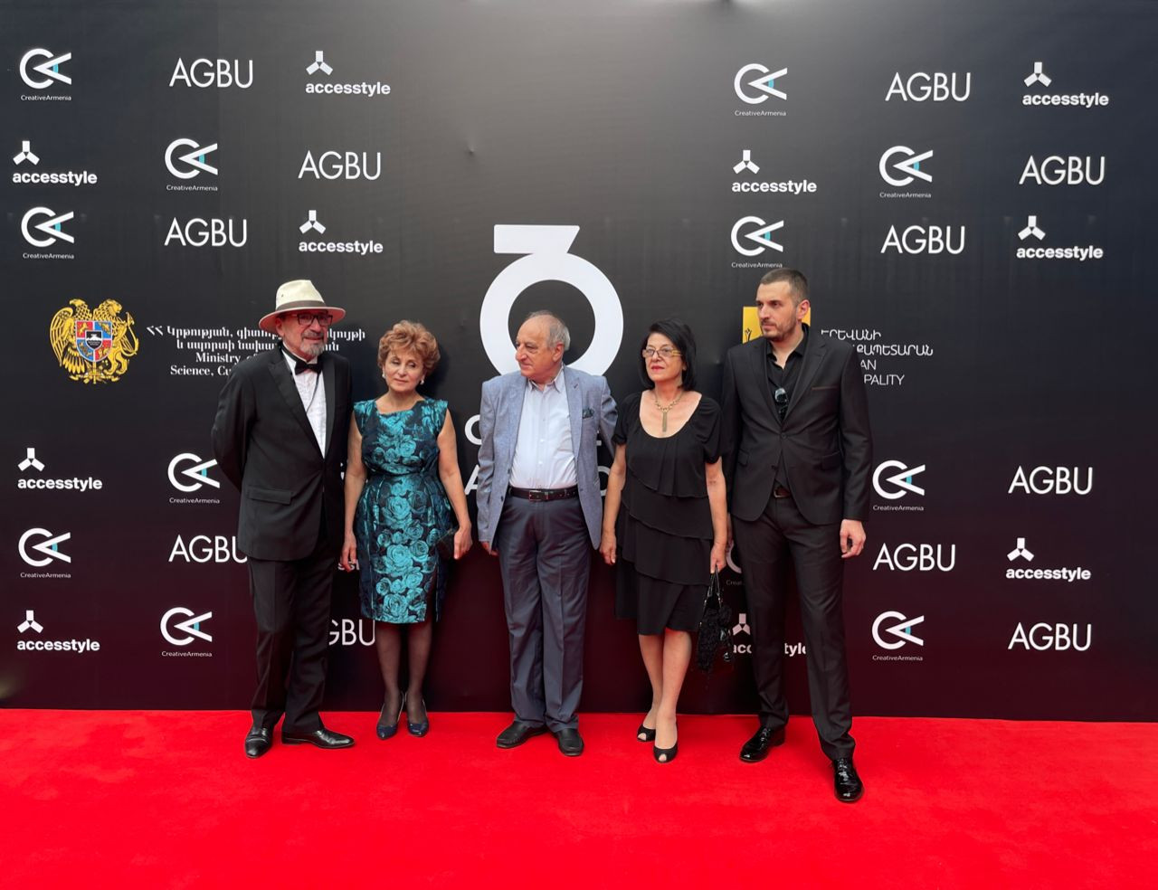 GAIFF president Harutyun Khachatryan (left) with other guests during the launch.  