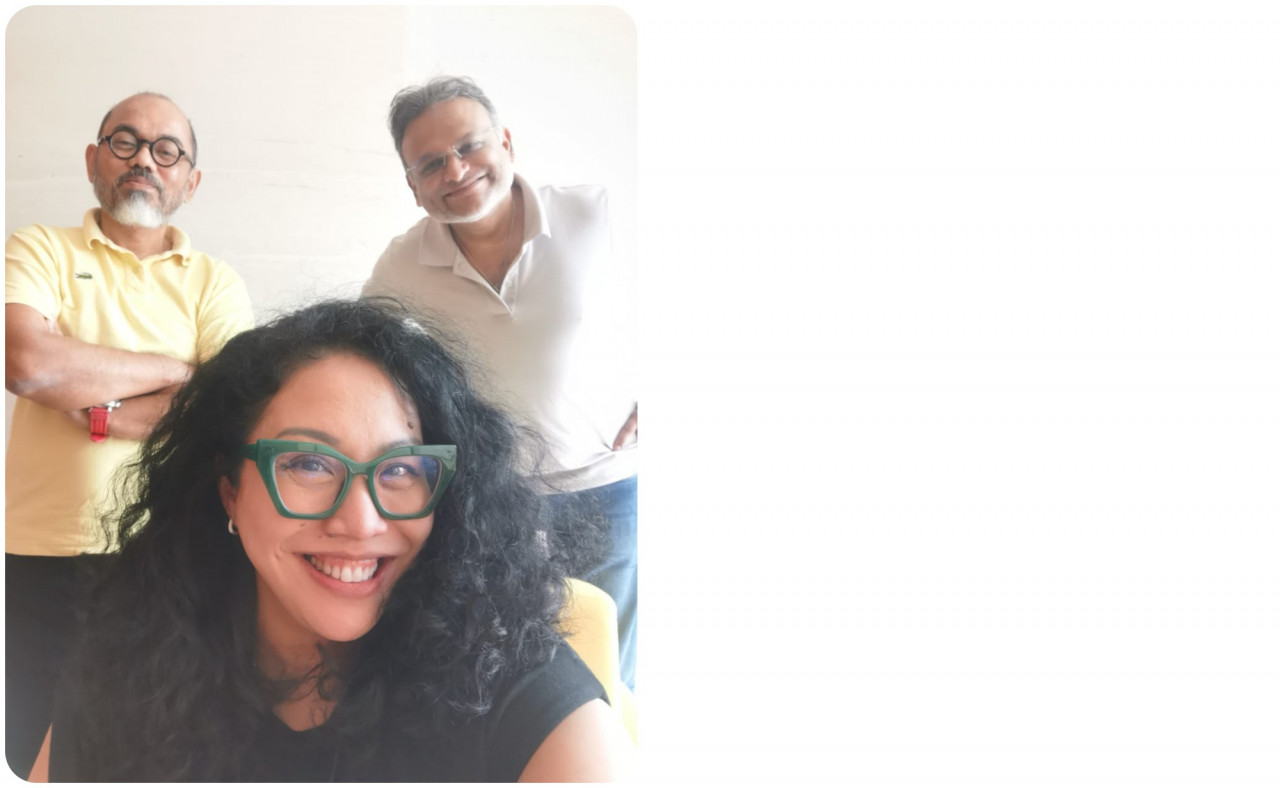 Shazmin joins the conversation this week with presenters Zainul Ariffin and Terence. – Shazmin Shamsuddin pic