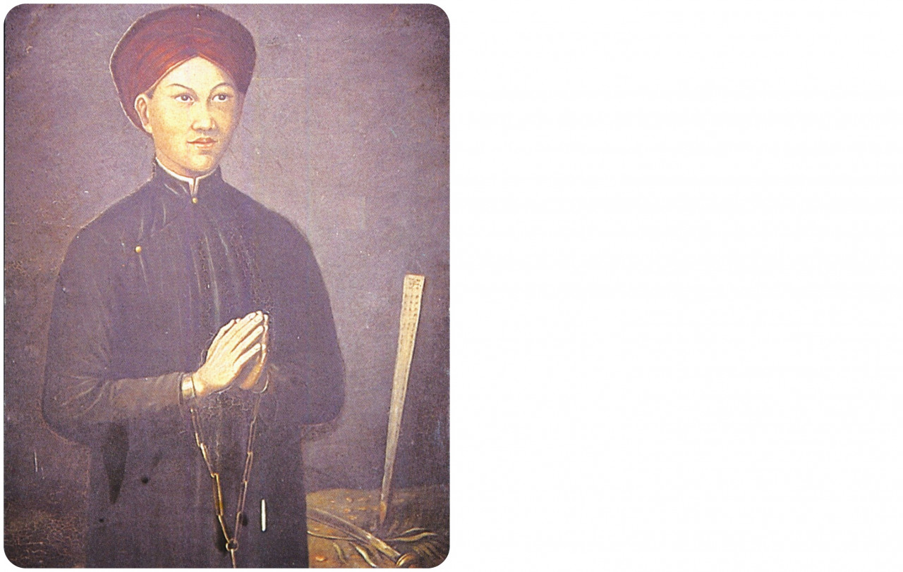 St Philip Minh refused to trample on the crucifix when ordered to do so by his tormentors. – Pic courtesy of College General 