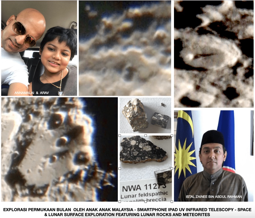 Annamalai capturing images on the moon. – Pic courtesy of Annamalai Muthu