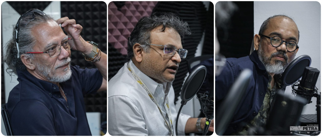 (From left) Rocky, Terence and Zainul reflecting on whether a gig job is in line with Vision 2020. – SYEDA IMRAN/The Vibes pic