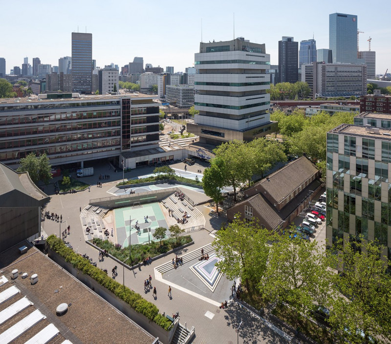 What are water squares and how can they help prevent urban flooding?