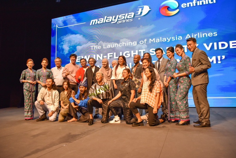 Farah Ann, Dr Jemilah feature in Malaysia Airlines’ new in-flight safety video