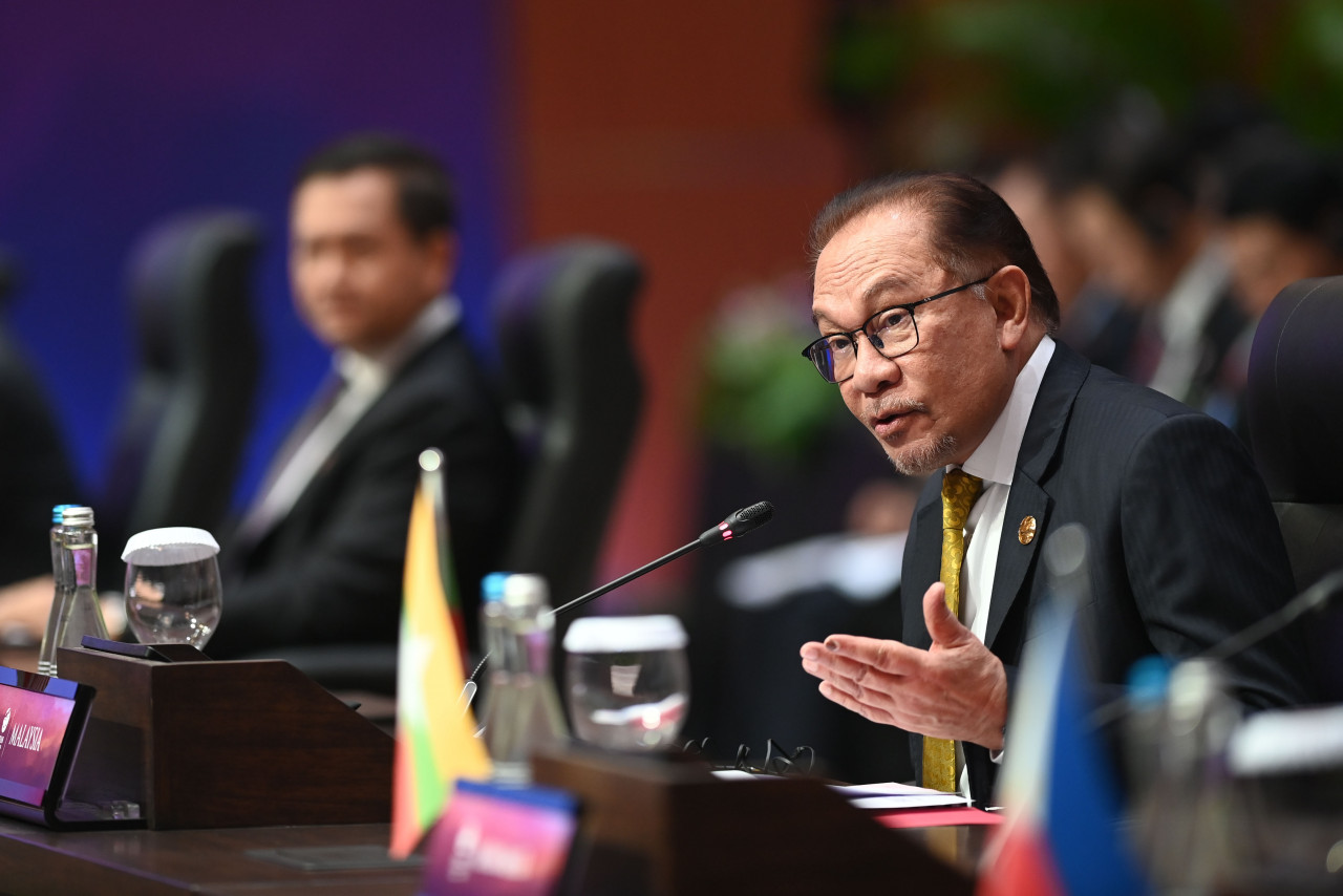Datuk Seri Anwar Ibrahim says future collaboration would depend largely depend on issue of trust, discussions, at multilateral level, in terms of security for both China and Asean. – Asean Summit Media Centre/Akbar Nugroho Gumay pic, September 6, 2023