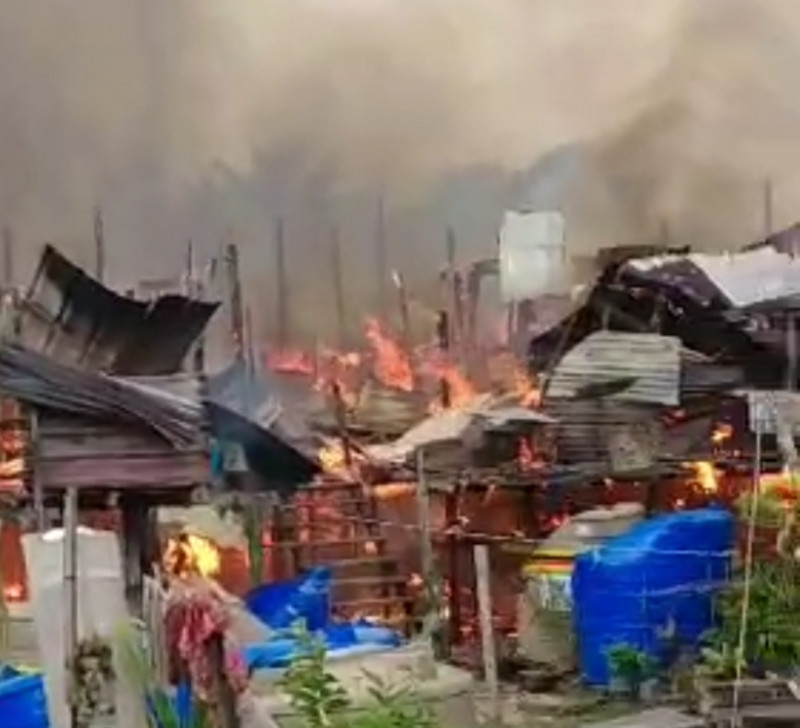 Another fire outbreak at native settlement near Bakun Dam