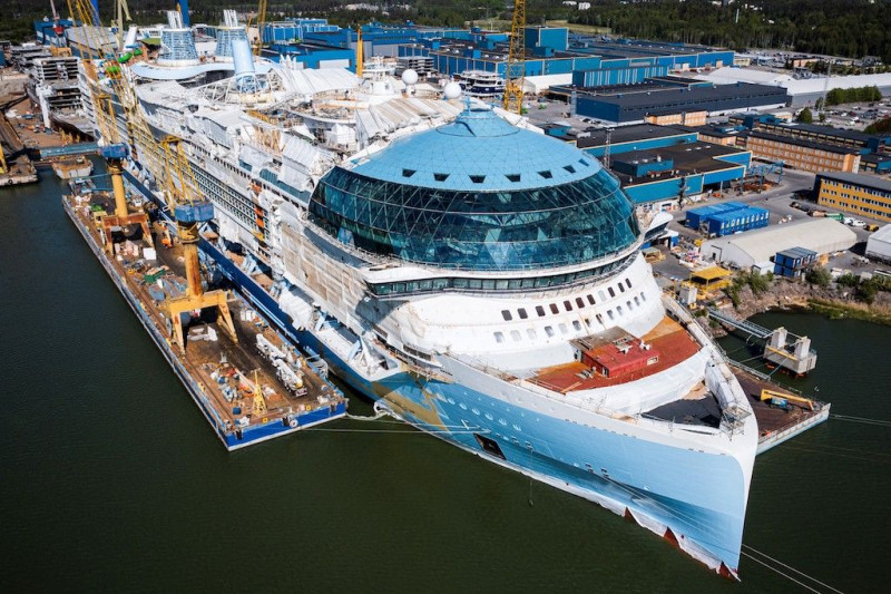World’s largest cruise ship to set sail as industry rebounds