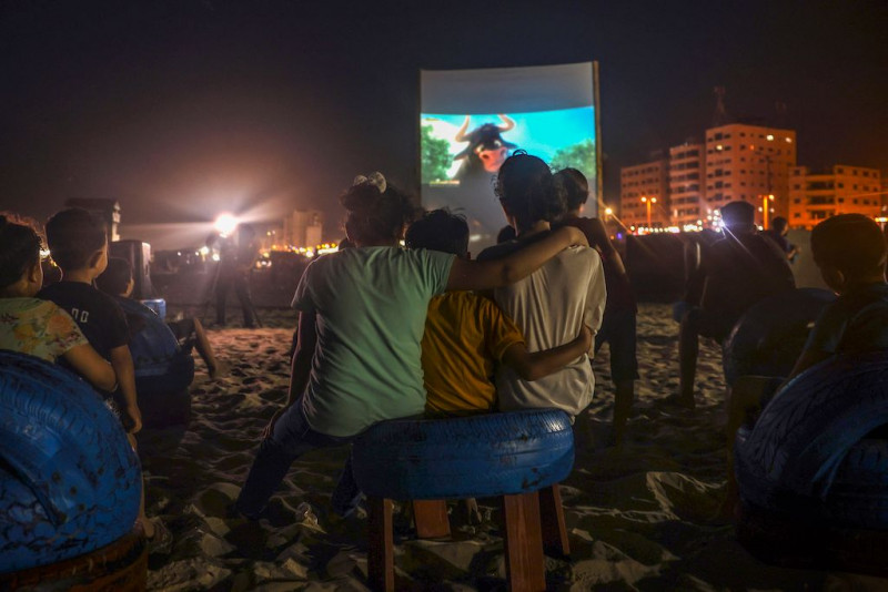 Gaza open-air cinema a breath of fresh air for Palestinians