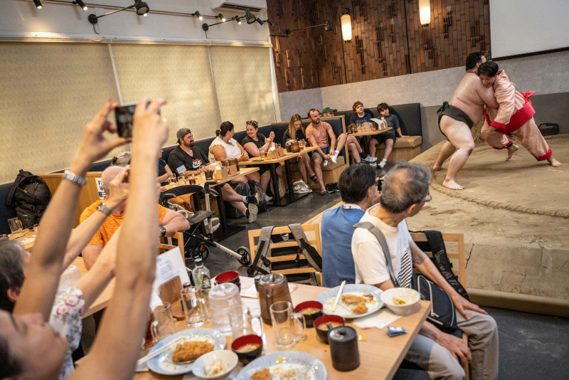 Renewed interest in sumo proves big pull for tourists