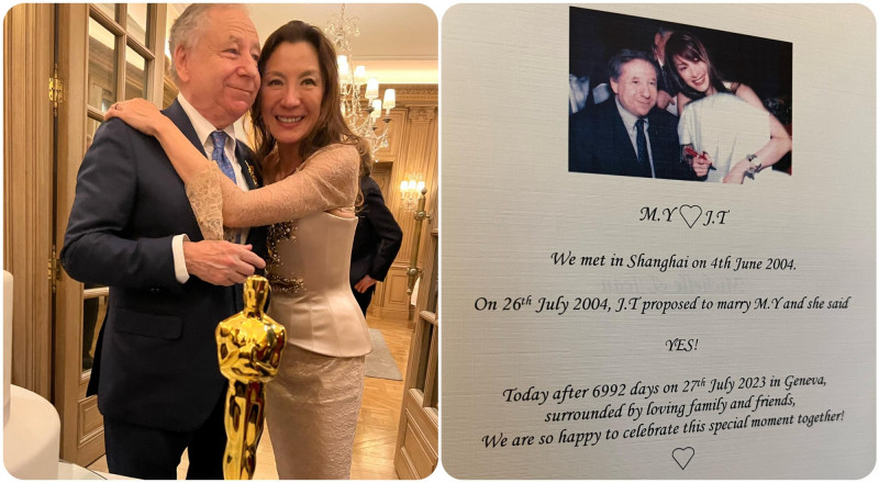 Michelle Yeoh, Jean Todt marry after 19 years together