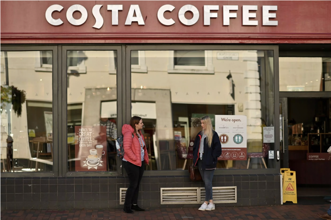 The Costa Coffee chain was set up by Italian brothers Sergio and Bruno Costa. – AFP pic