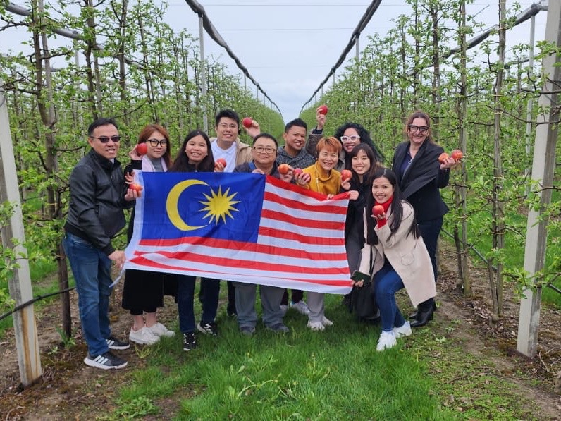 The writer (fourth from right) with other participants of the study tour to Poland recently. – Shazmin Shamsuddin pic