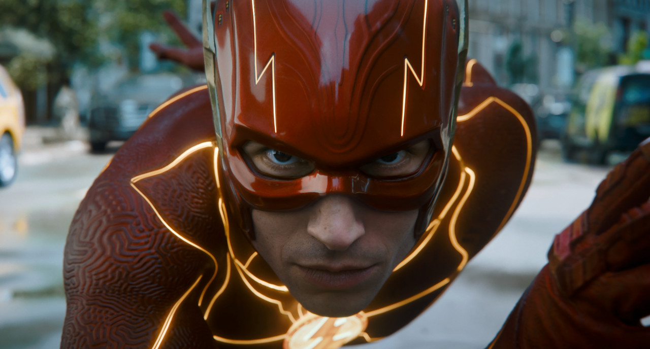 Thanks to super speed Barry Allen can get anywhere in the snap of a finger, and the movie does a good job putting it to use, showing how he can save lives and take on some bad guys. – Pic courtesy of Warner Bros
