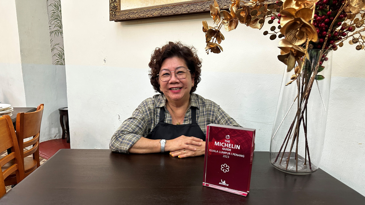 The eponymous Auntie Gaik Lean is a big character, with plenty of knowledge earned through decades in kitchens. She has come to realise the significance of the Michelin star she has earned. – Haikal Fernandez pic