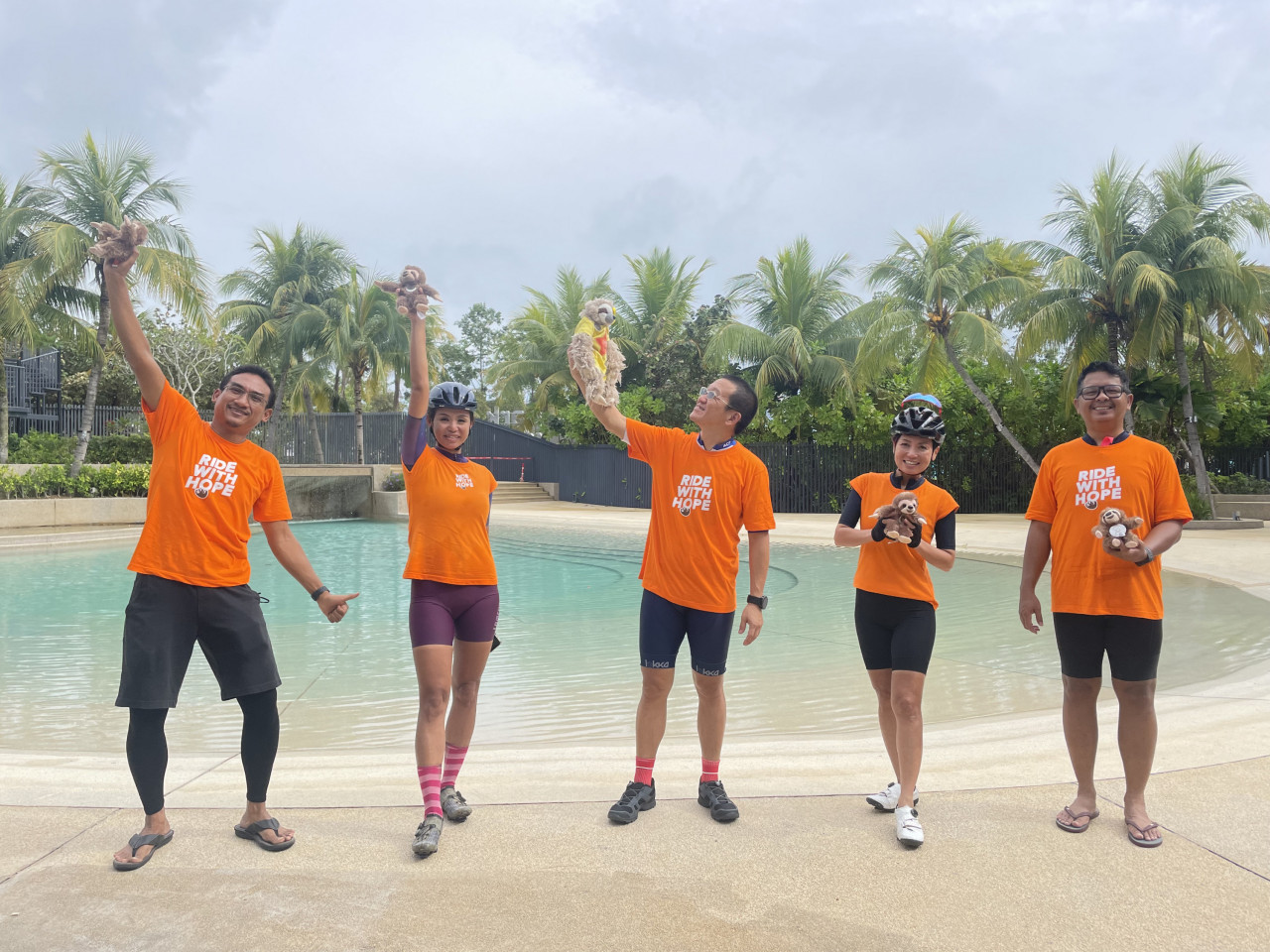 (From left) RWH committee members Imran Halim, Cindy Yaw, Lee Yee Seng, Charene Chua and Iskandar Ibrahim. – Pic courtesy of RWH