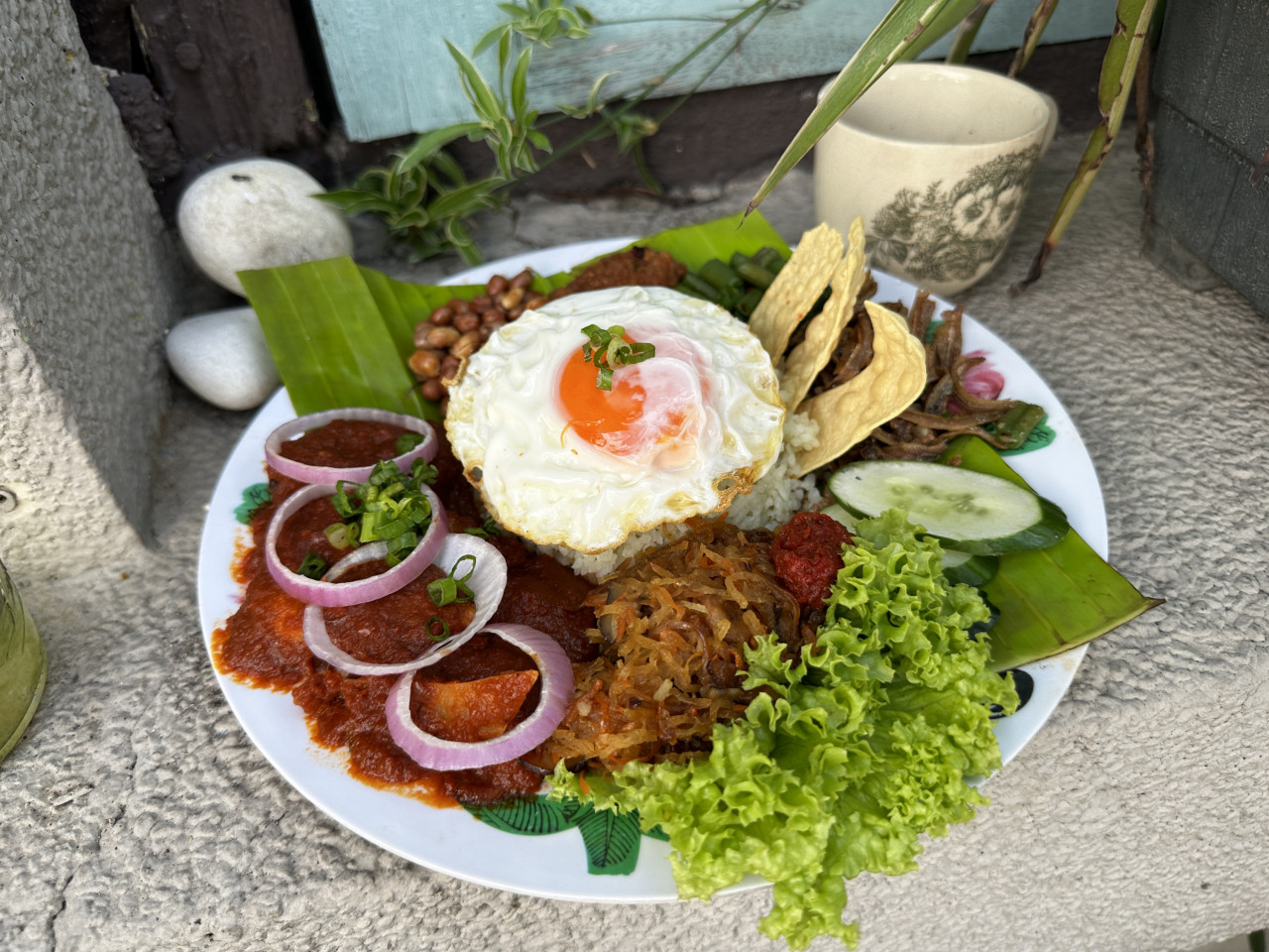 A large serving of the nasi lemak at Rasa Rasa. – Haikal Fernandez pic