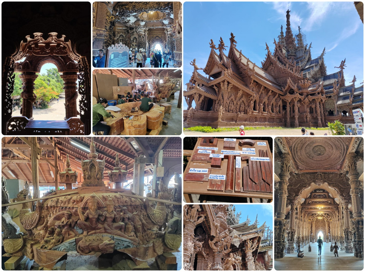 The Sanctuary of Truth pays homage to Thai traditional craftsmanship. – Shazmin Shamsuddin pix