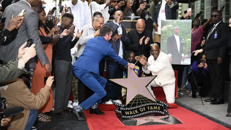 California Love: Tupac honoured with star in Hollywood