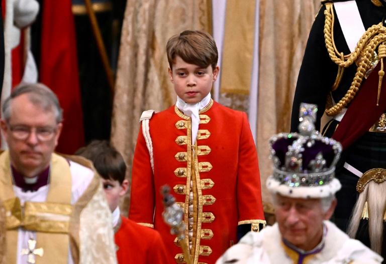 Charles's grandson Prince George, aged nine, was the king's page. – AFP pic